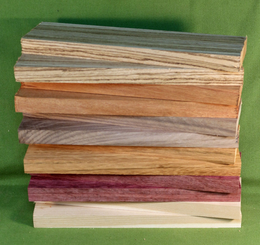 Exotic Hardwood for Crafts 12 Boards #912